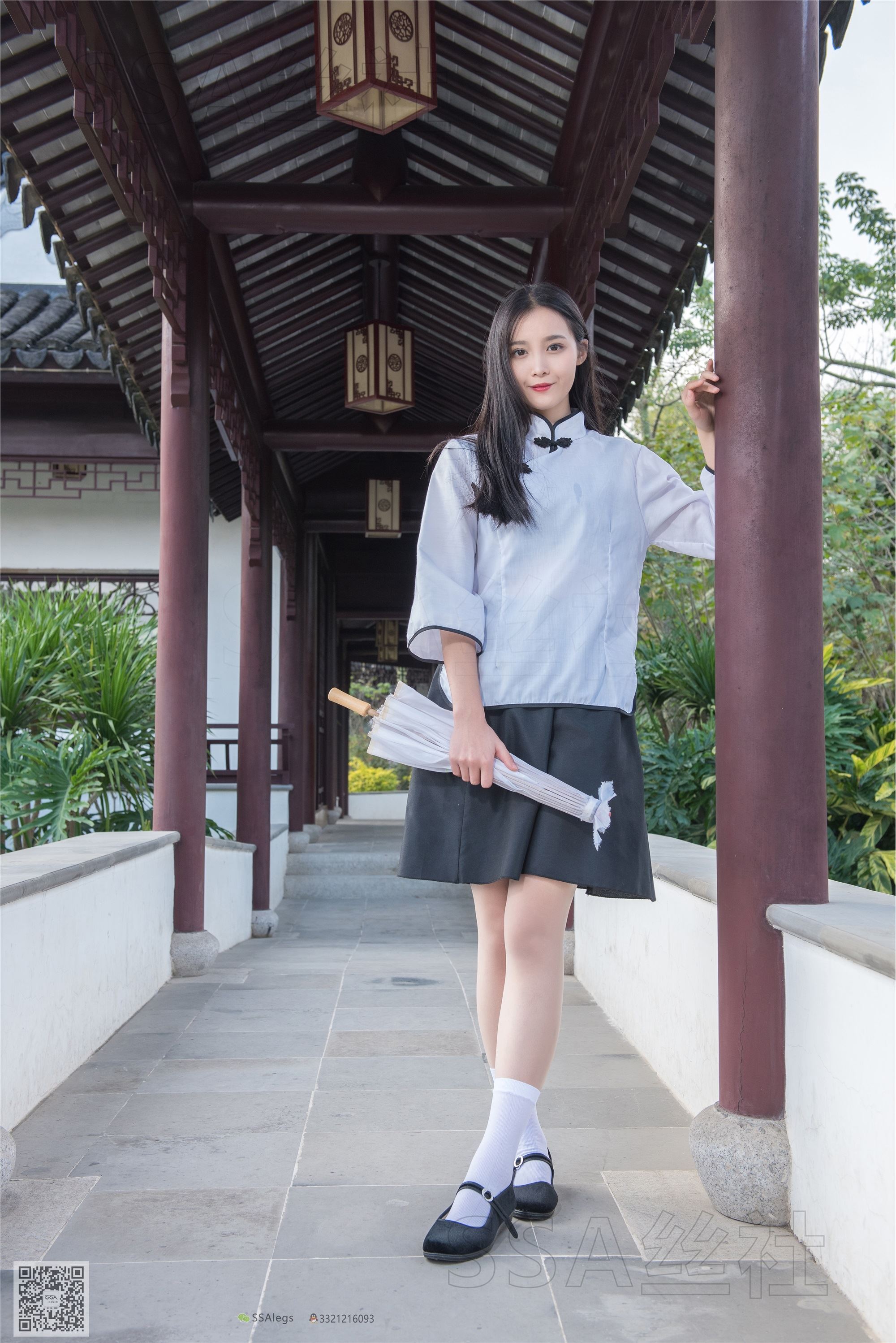 SSA丝社 超清写真 NO.068 君君 民国学妹肉丝白袜